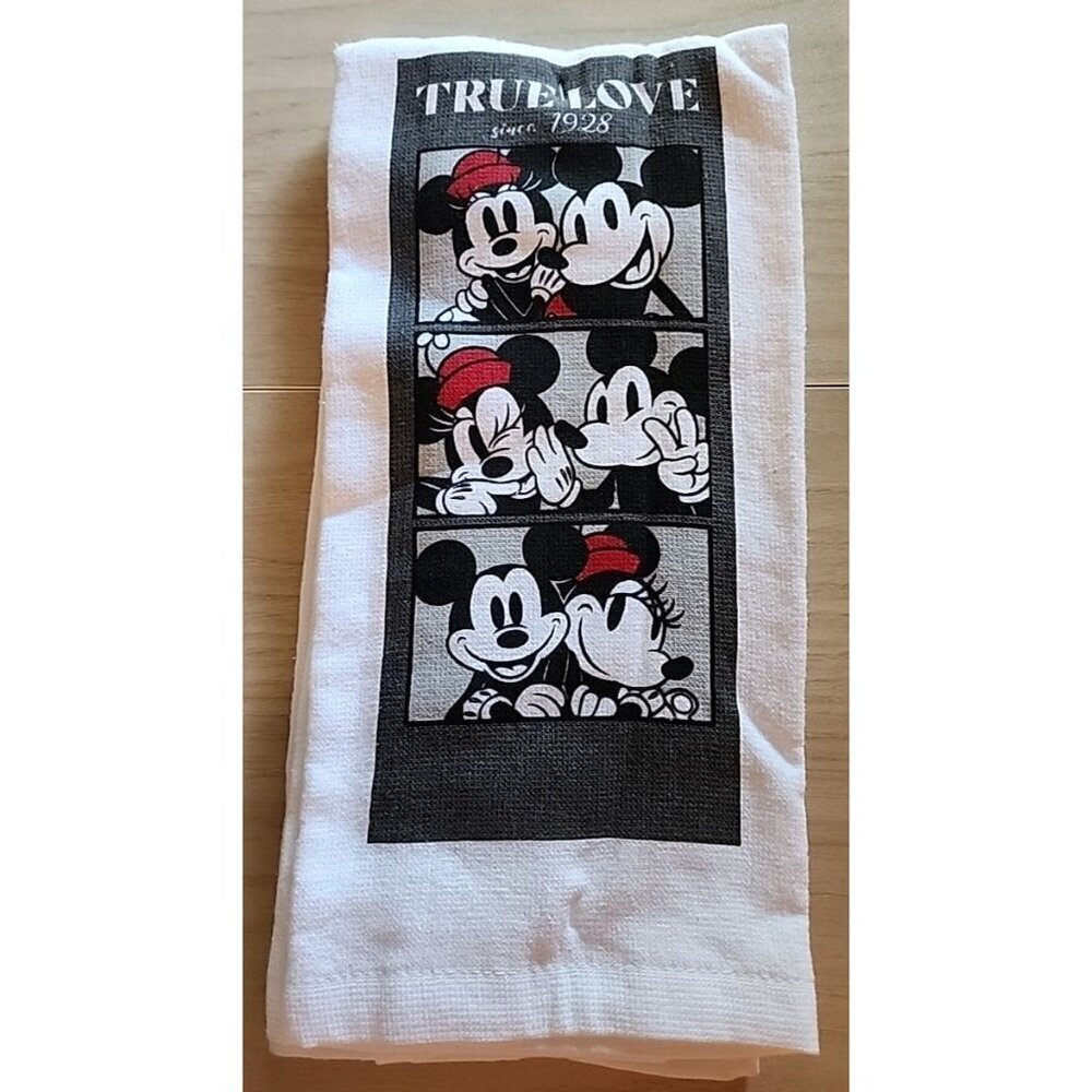 Disney Mickey & Minnie Mouse 2 Pack Kitchen Towel 16 x 26" 100% Cotton True Love